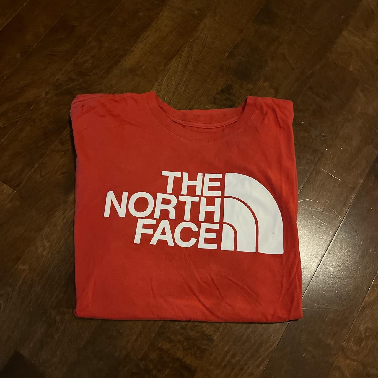 The North Face Men's Red T-shirt | Depop