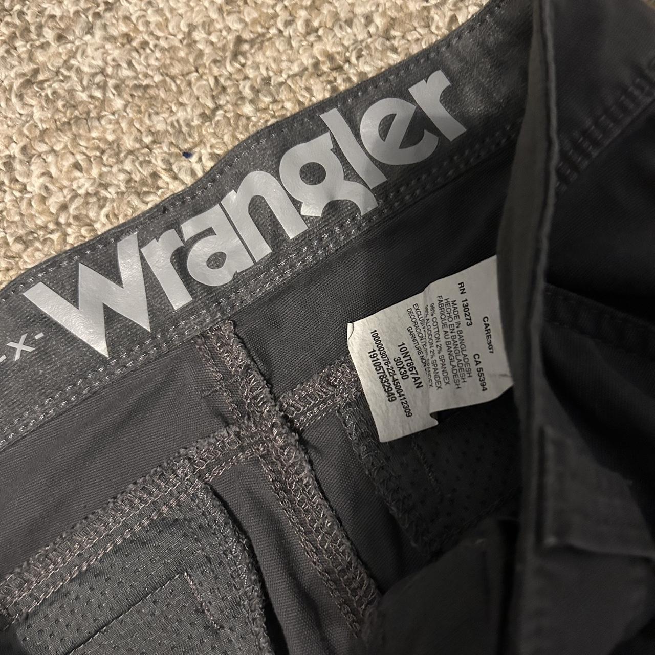 Dark grey all terrain wrangler pants Size 30W x 30L... - Depop