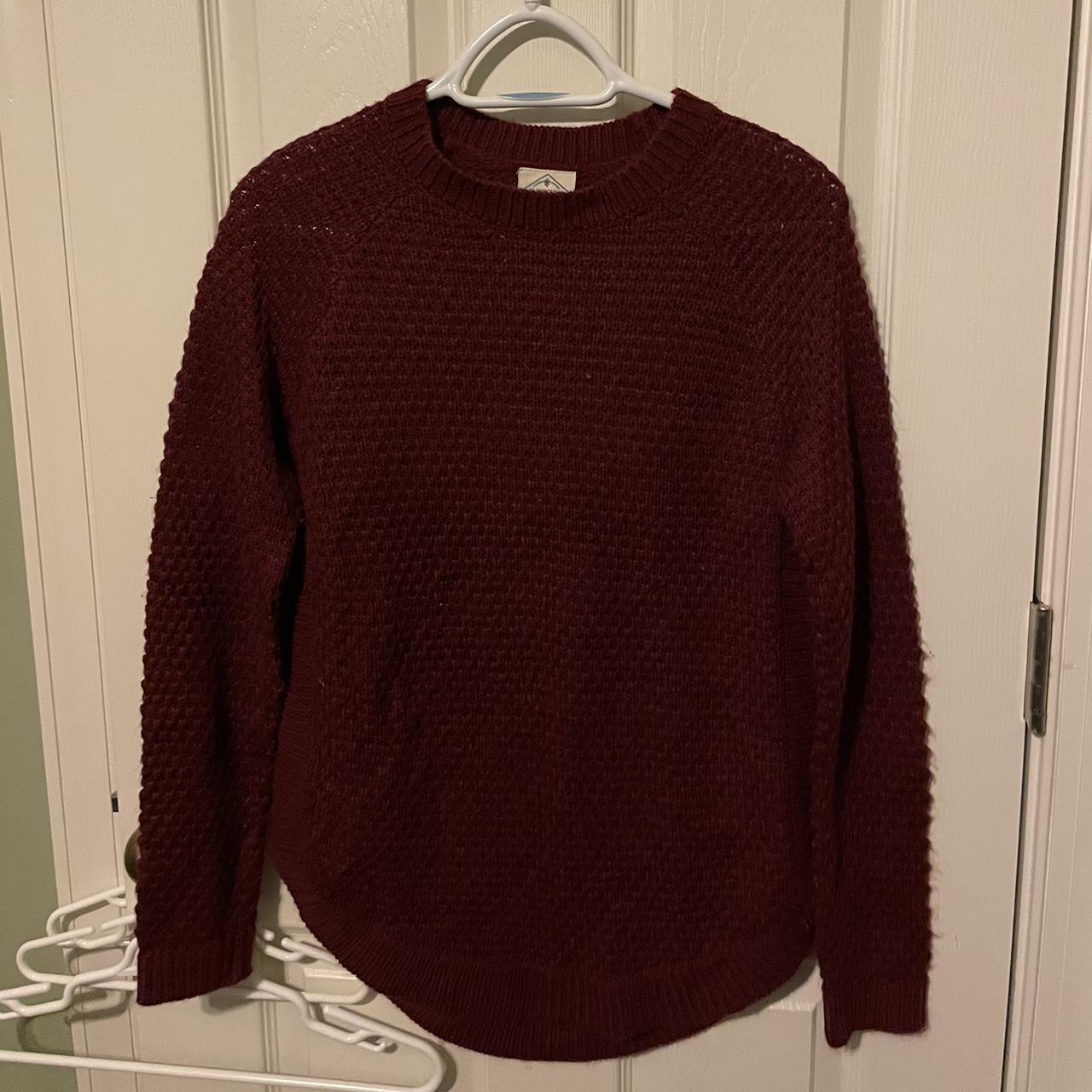 JCPenney Women's Burgundy Jumper | Depop