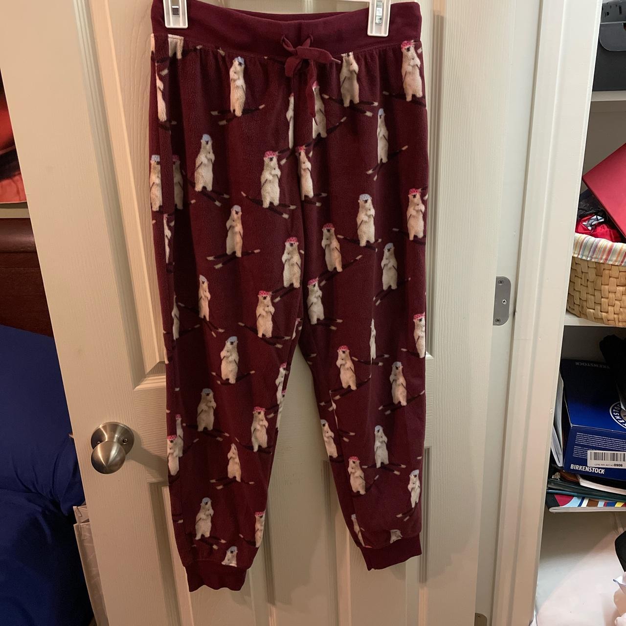 Aeropostale Women's Burgundy Pajamas | Depop