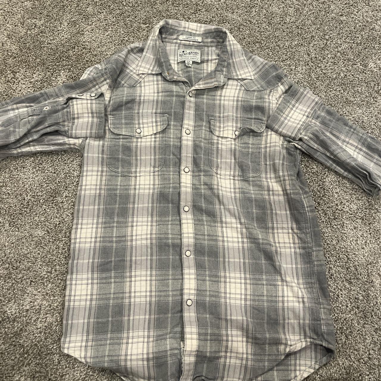 Lucky Brand Men's Grey Shirt | Depop