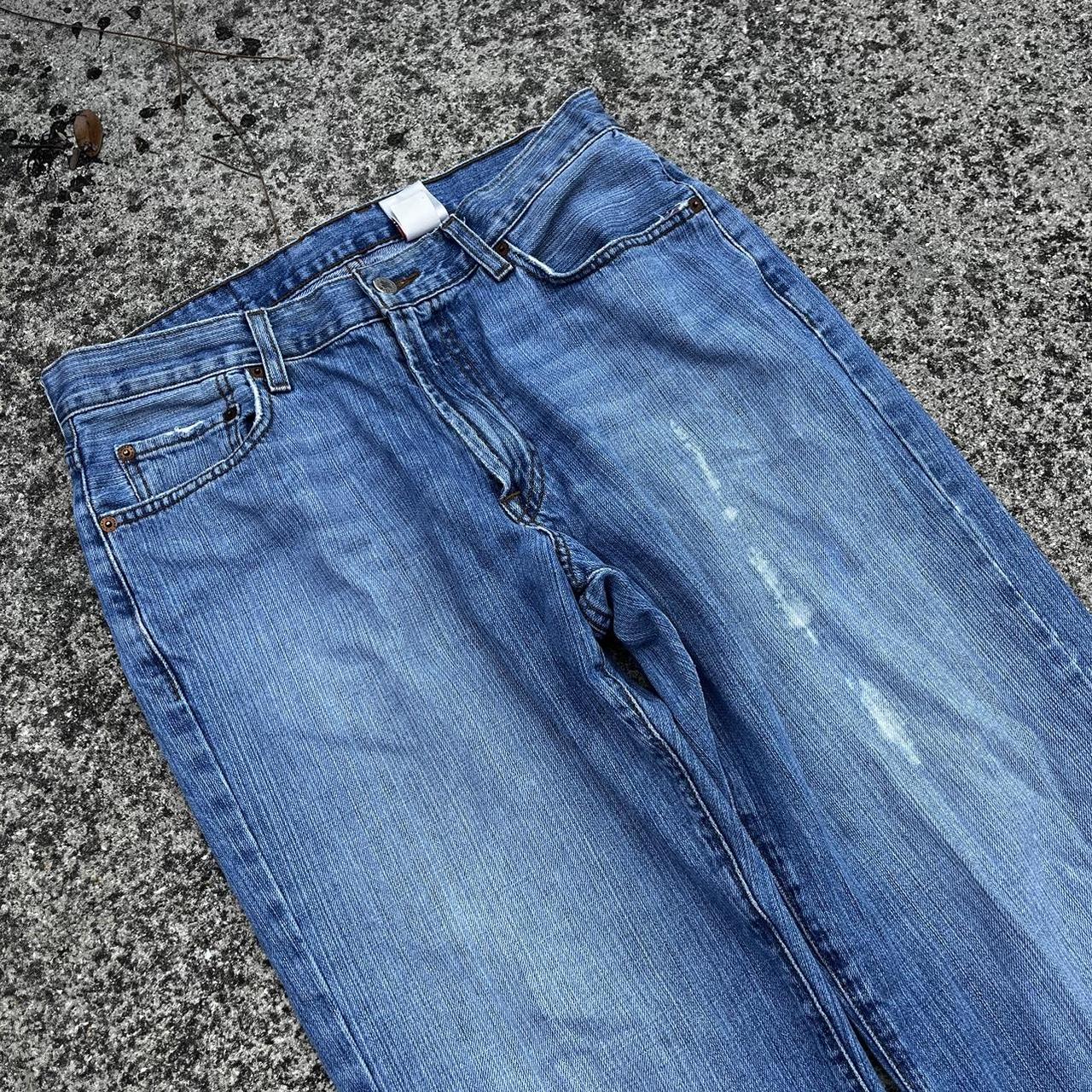 Lucky Brand Men's Navy Jeans | Depop