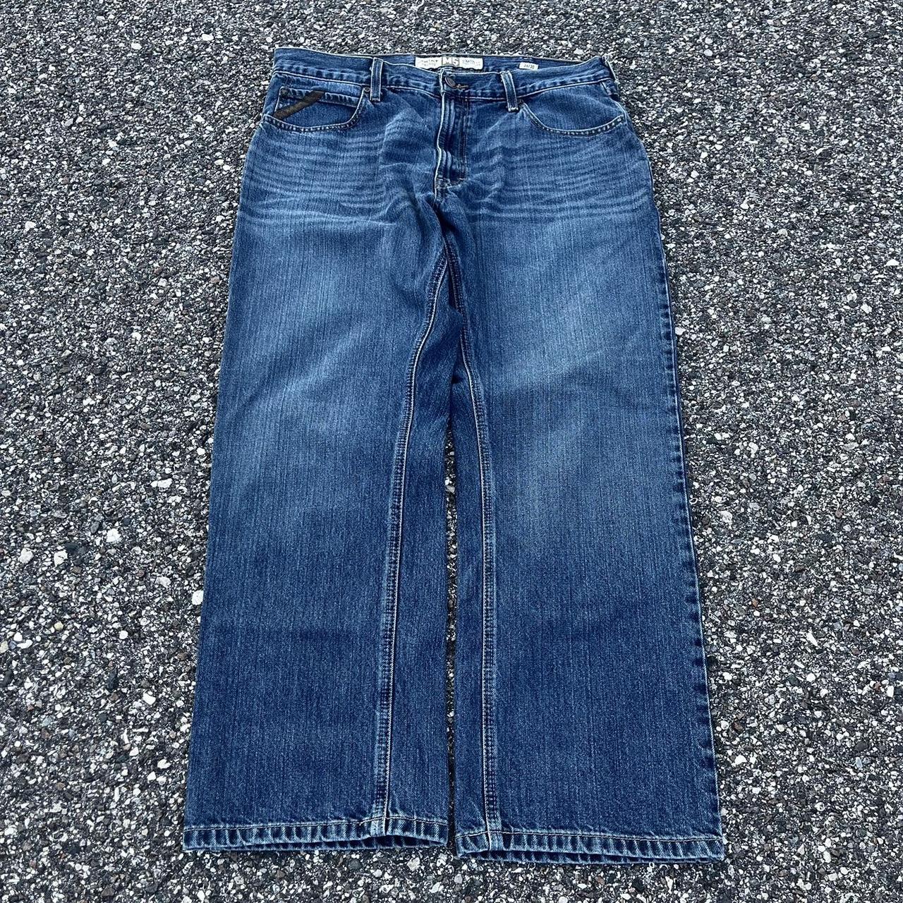 Ariat Men's Navy Jeans Depop