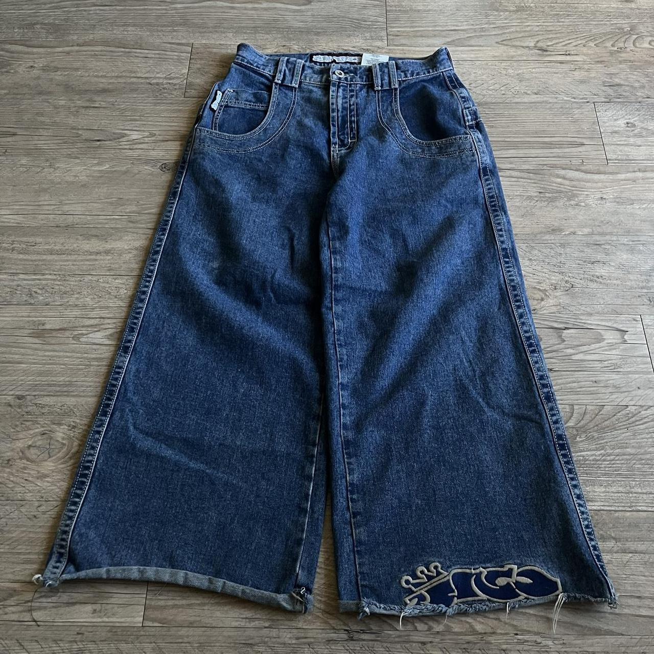 SICK EXTREMELY BAGGY WIDE LEG JNCO KING SIZE PERFECT... - Depop