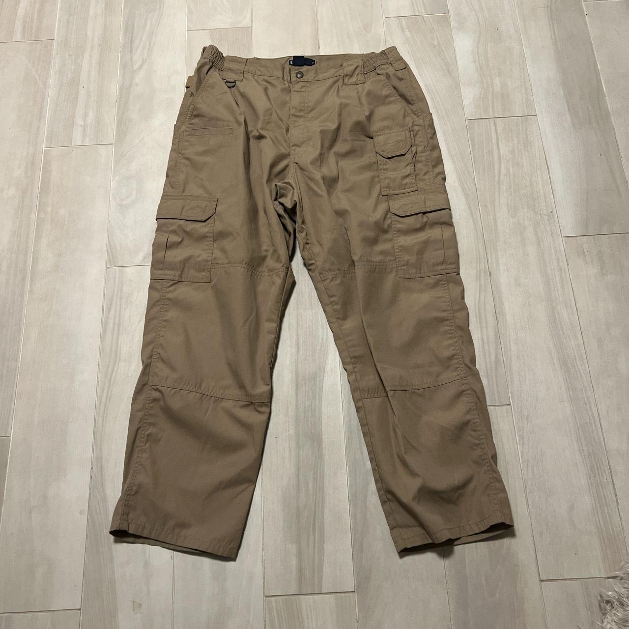 Baggy Tactical Series Beige Cargo Pants Size Depop