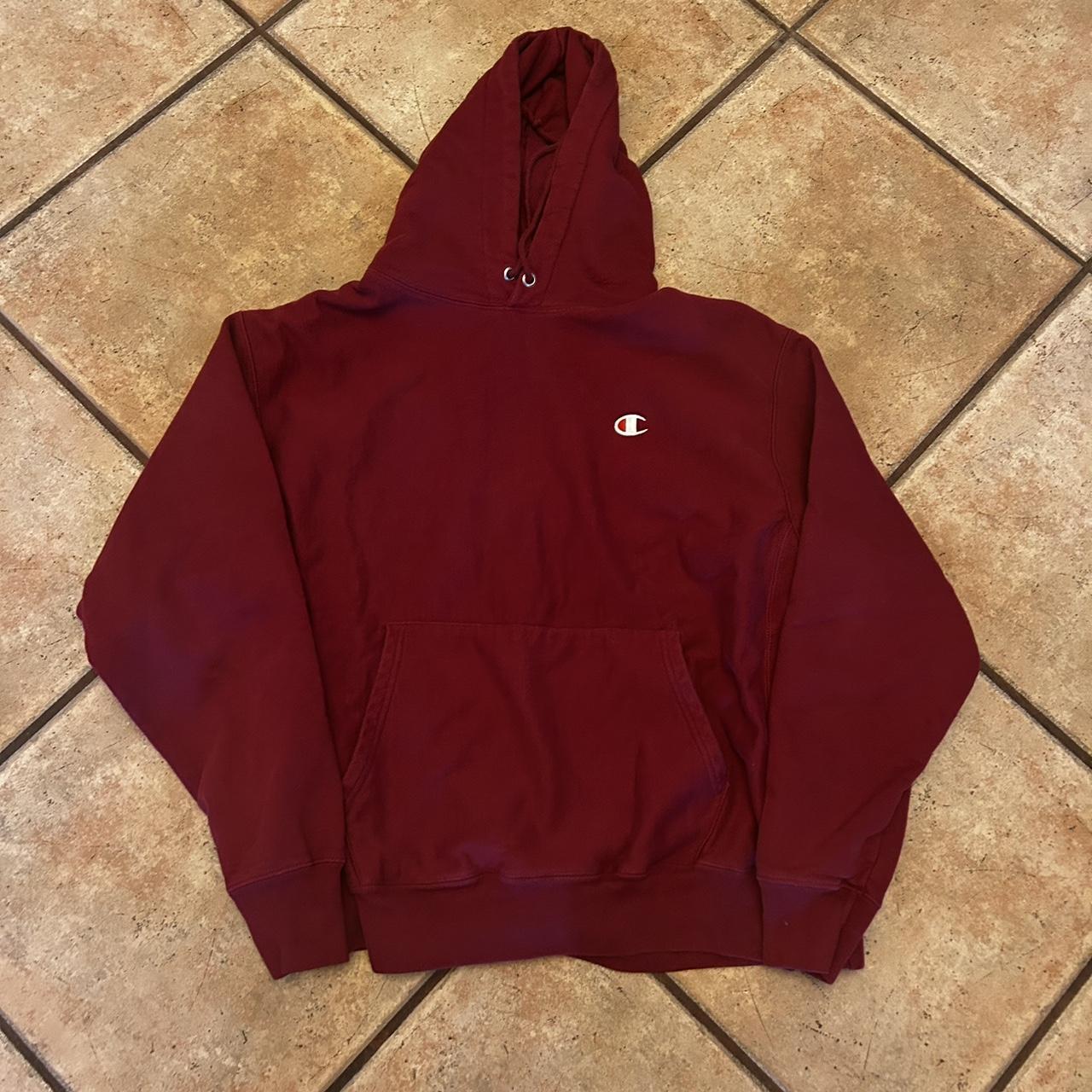 Vintage Burgundy champion Spellout 2024 Reverse Weave Hoodie