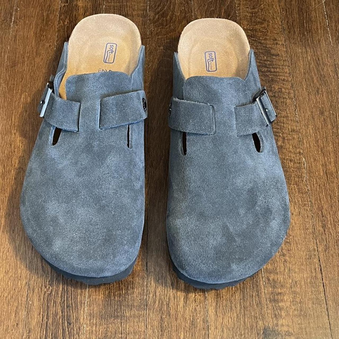 birkenstock black boston clogs