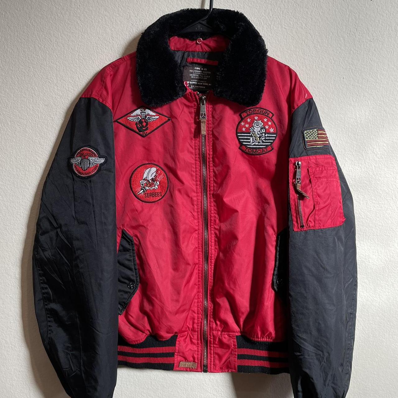 Men's Top Gun MA-1 Nylon Bomber Jacket