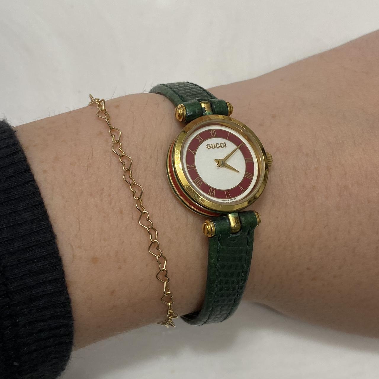 Gucci Women's Green and Red Watch