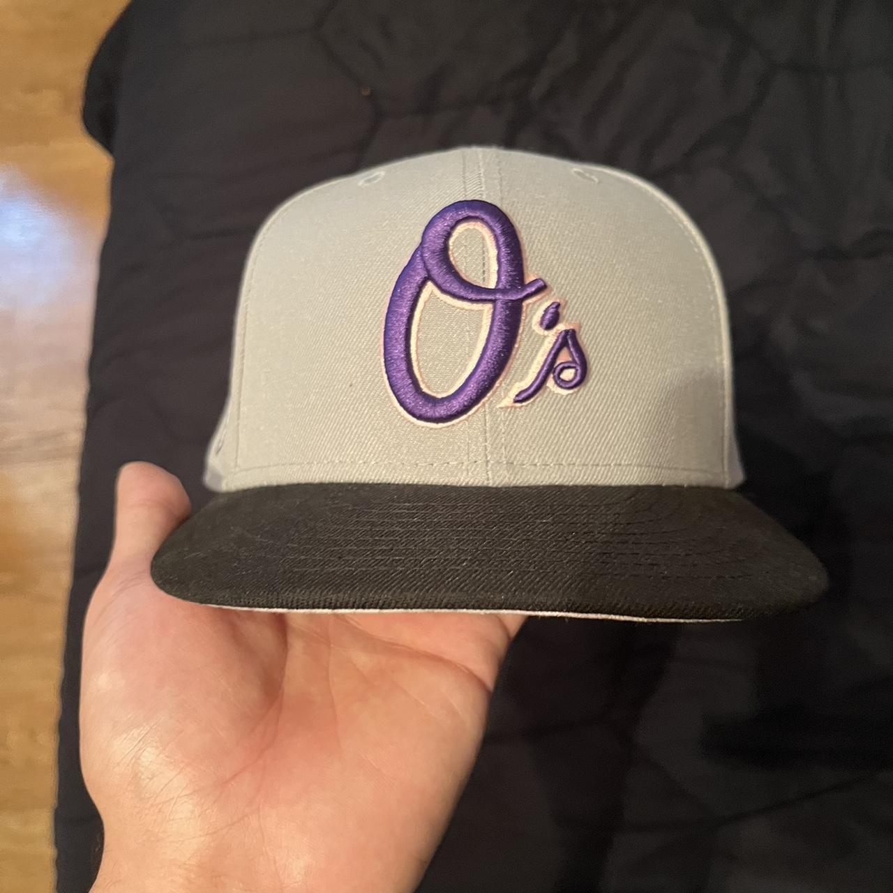 New Era 59Fifty MLB Baltimore Orioles Purple Fitted - Depop