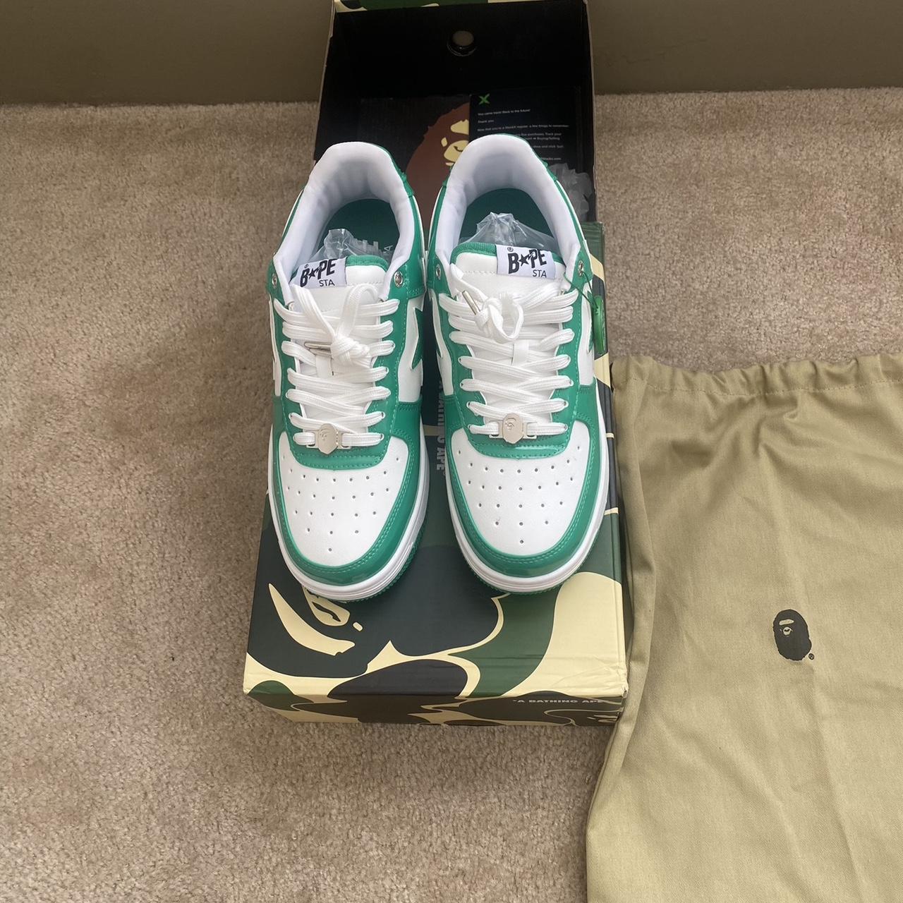 A Bathing Ape Bape Sta Low Green Size 9. Never Worn,... - Depop