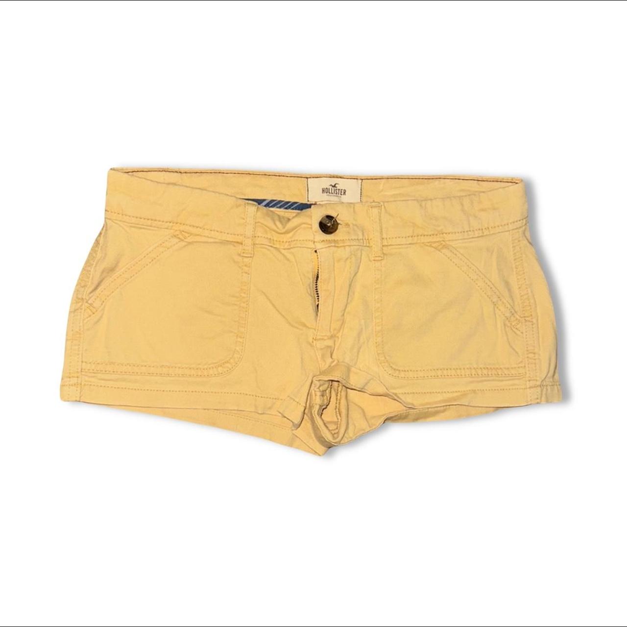 Hollister yellow shop shorts