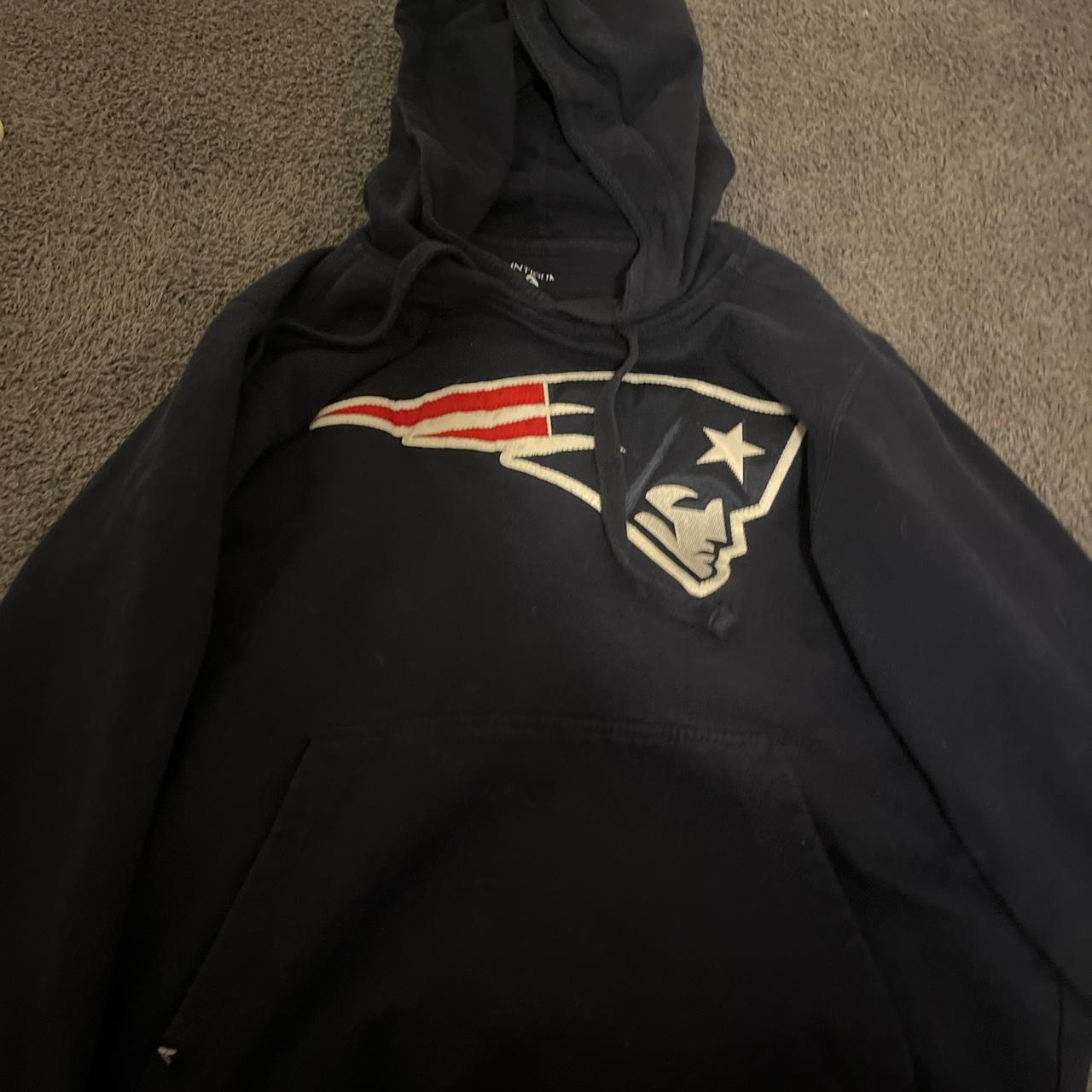 New England patriots hoodie men's large sweatshirt - Depop