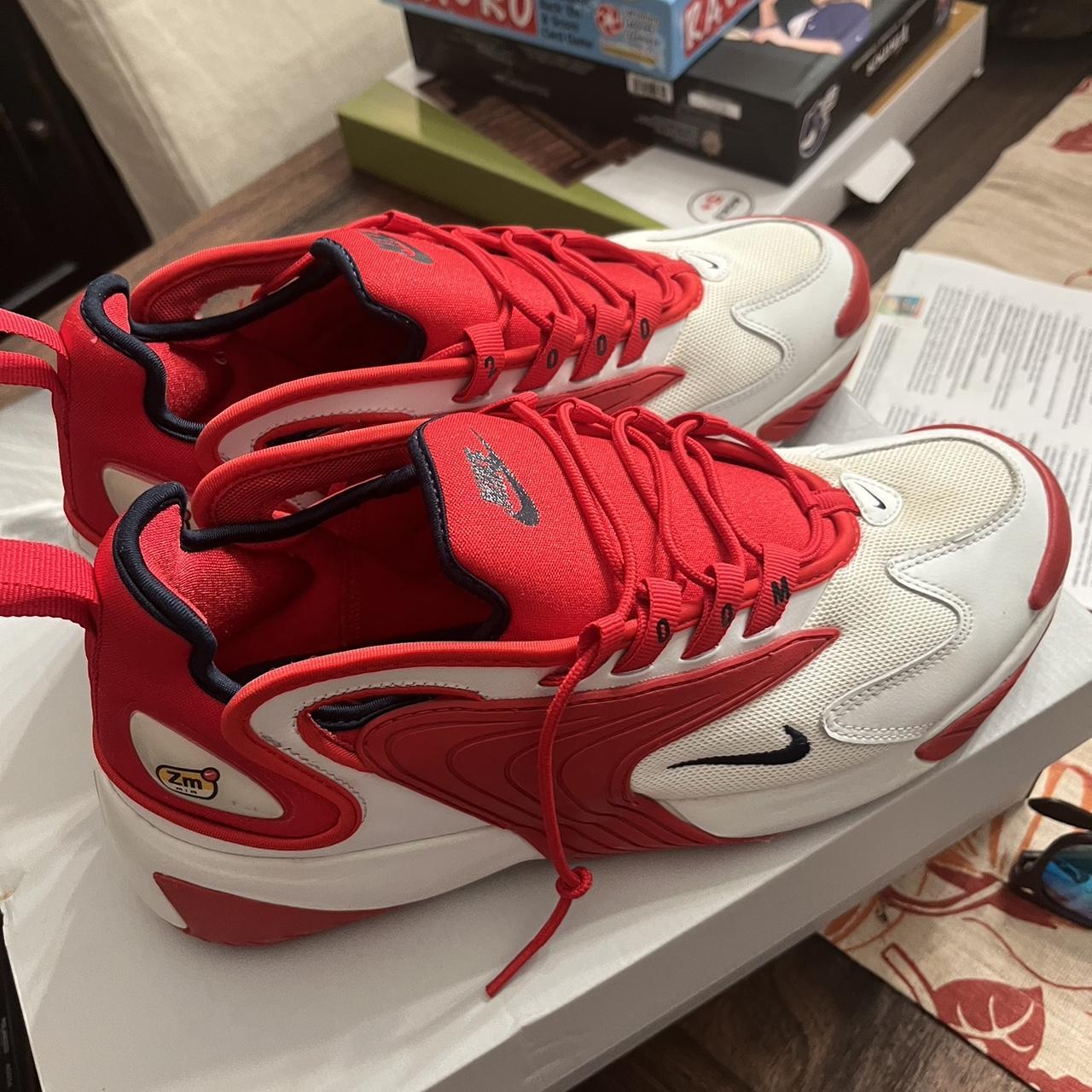 Nike zoom 2k red white shoes. Rarely worn. Nice... - Depop