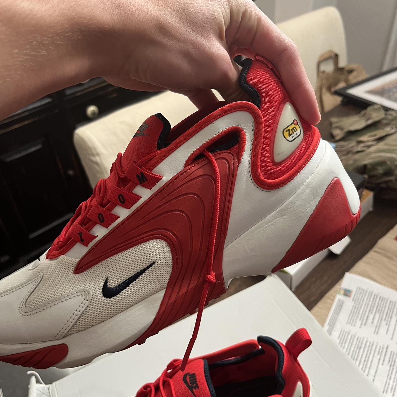 Nike zoom 2k red white shoes. Rarely worn. Nice... - Depop