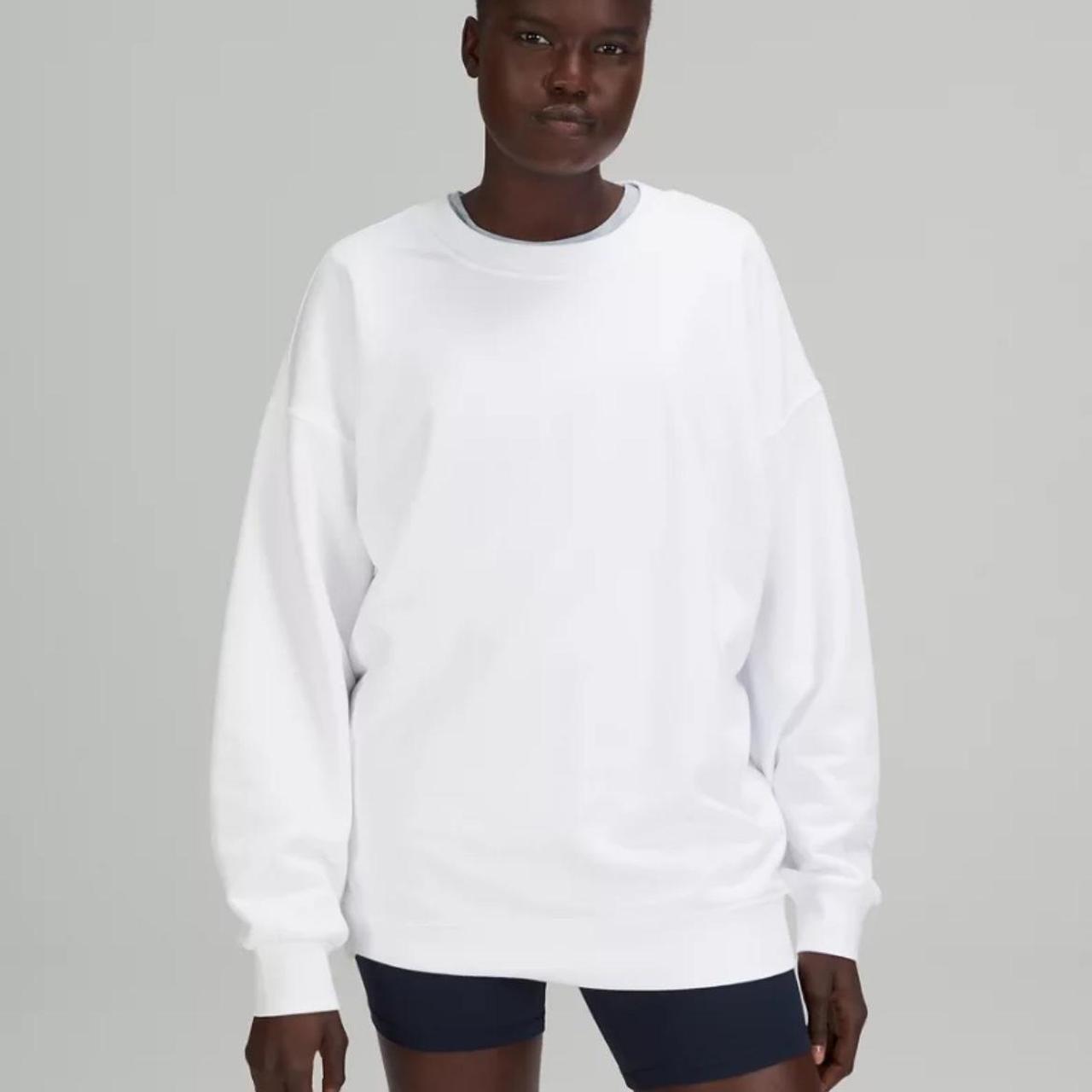 Lululemon oversized white sweatshirt US size 6 UK - Depop