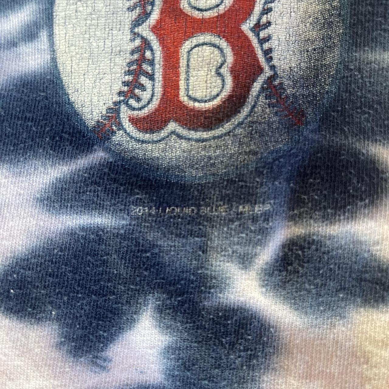 Boston Red Sox Tee Liquid Blue retro Red Sox tshirt - Depop