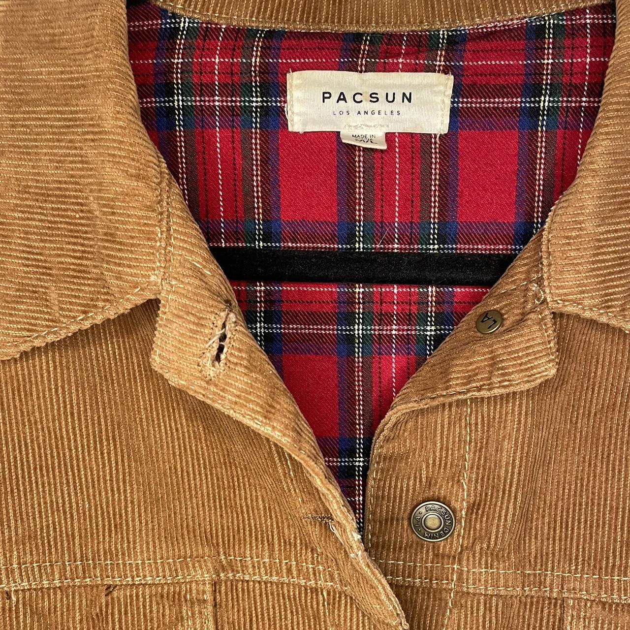 Flannel lined corduroy top jacket