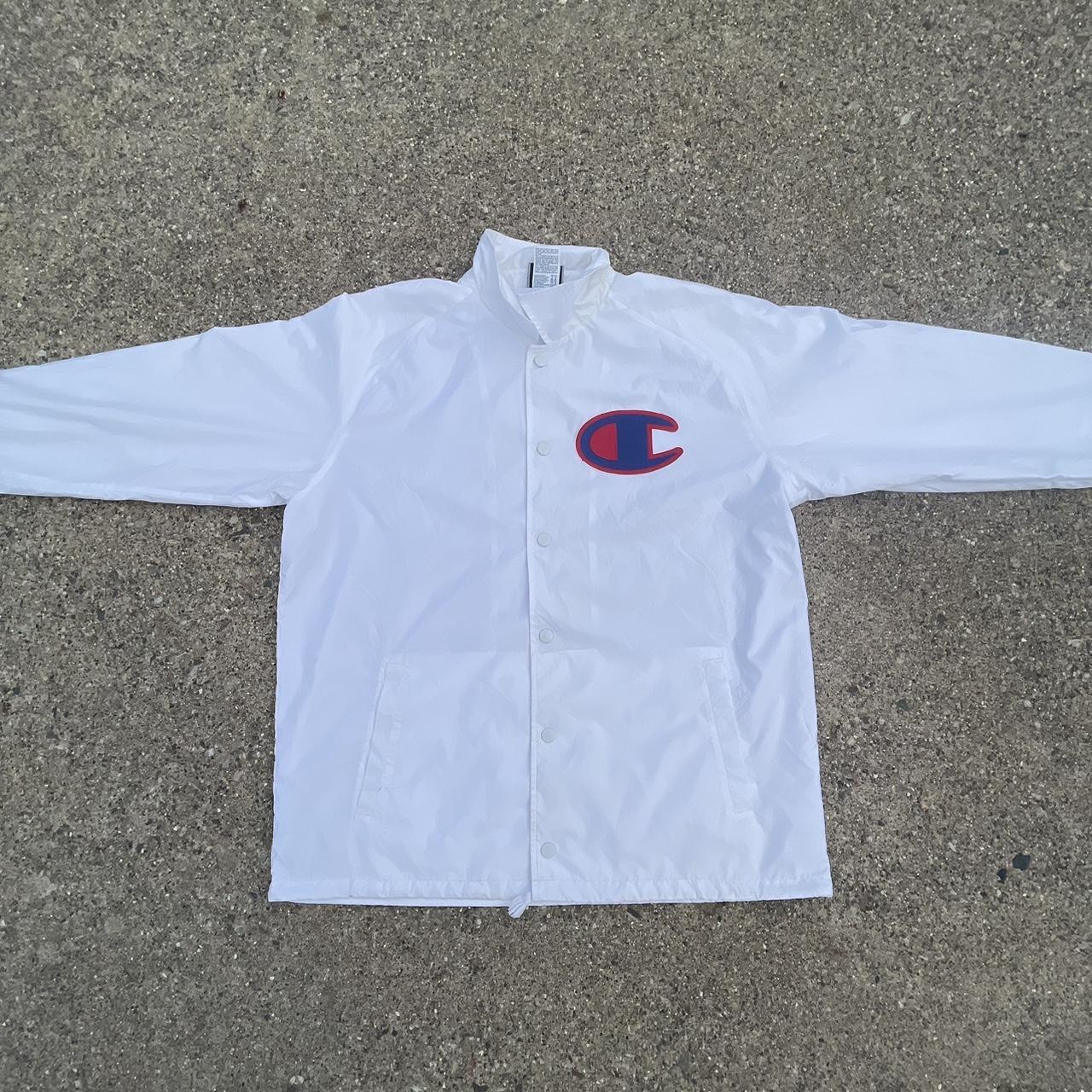 Champion best sale windbreaker white