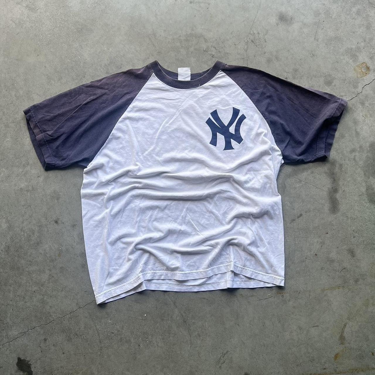 Vintage New York Yankees Derek Jeter Jersey Blue XL - Depop