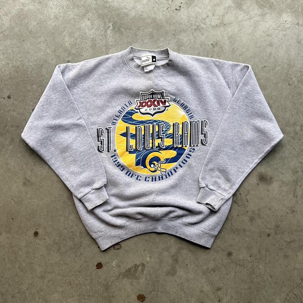 Vintage 1999 NFC champions St. Louis Rams NFL Crewneck sweatshirt