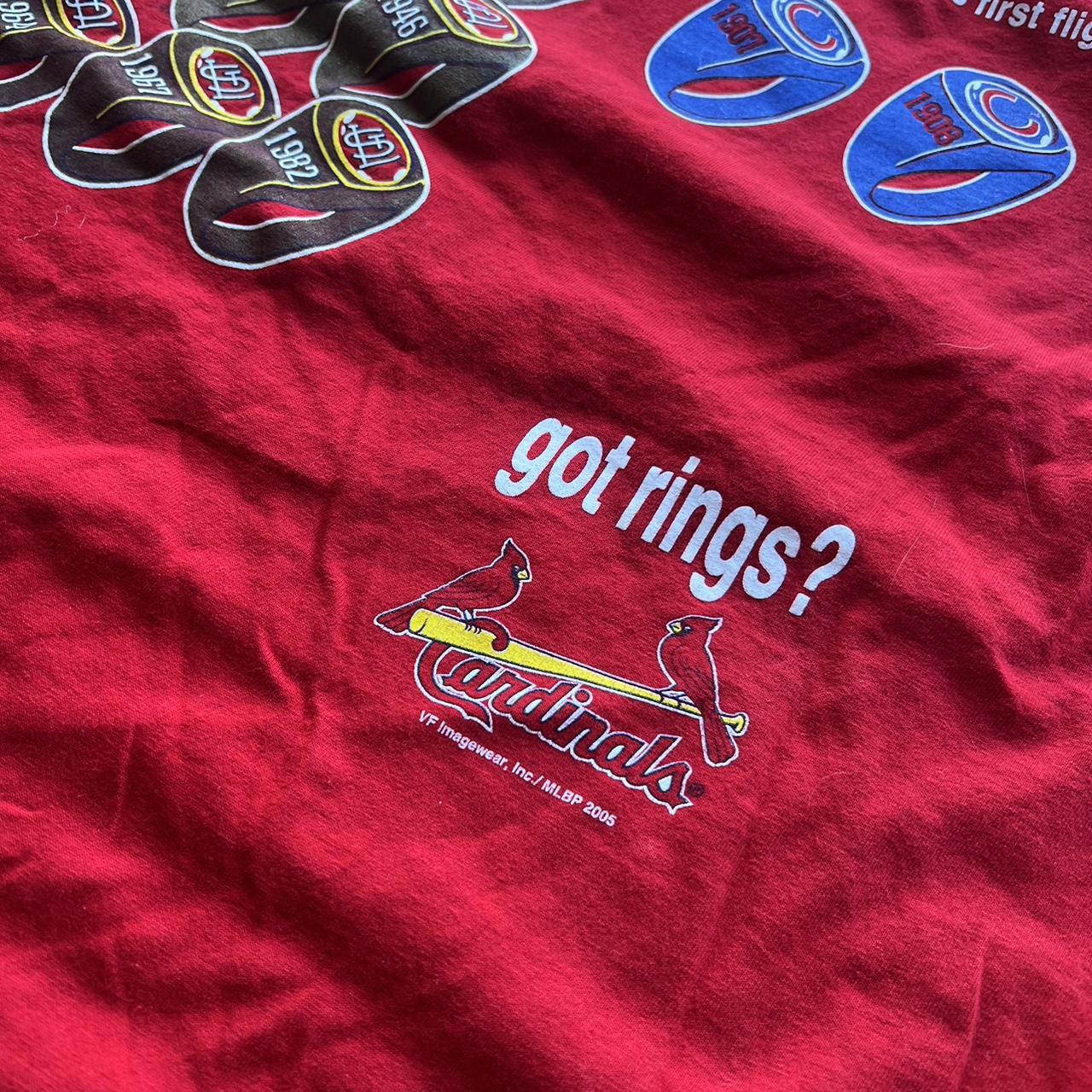 Vintage 1995 Bike MLB Red St Louis Cardinals Ringer Baseball Shirt Jersey  Large