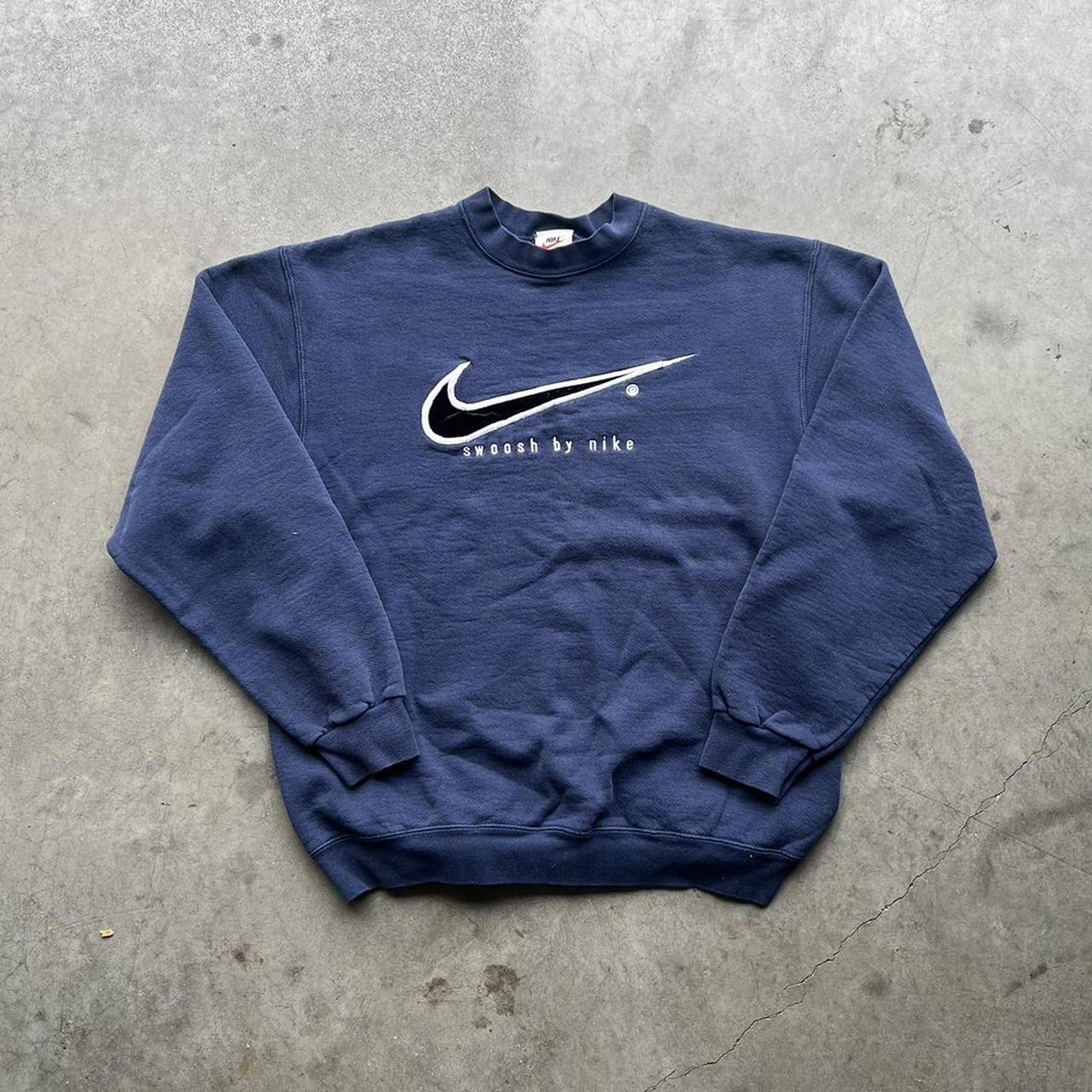 Vintage Nike Center Swoosh NY Yankees Hoodie 22 x - Depop