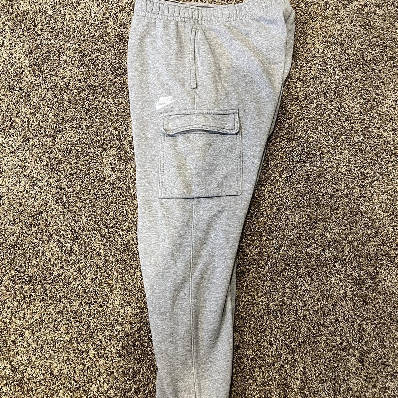 mens gray nike joggers