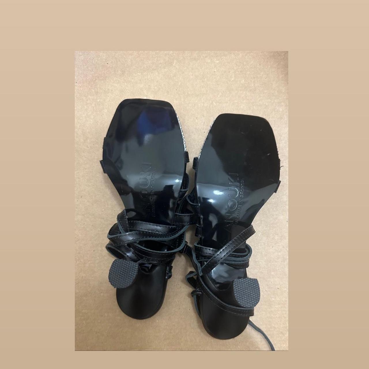 ANOKHI Women's Black Sandals (3)