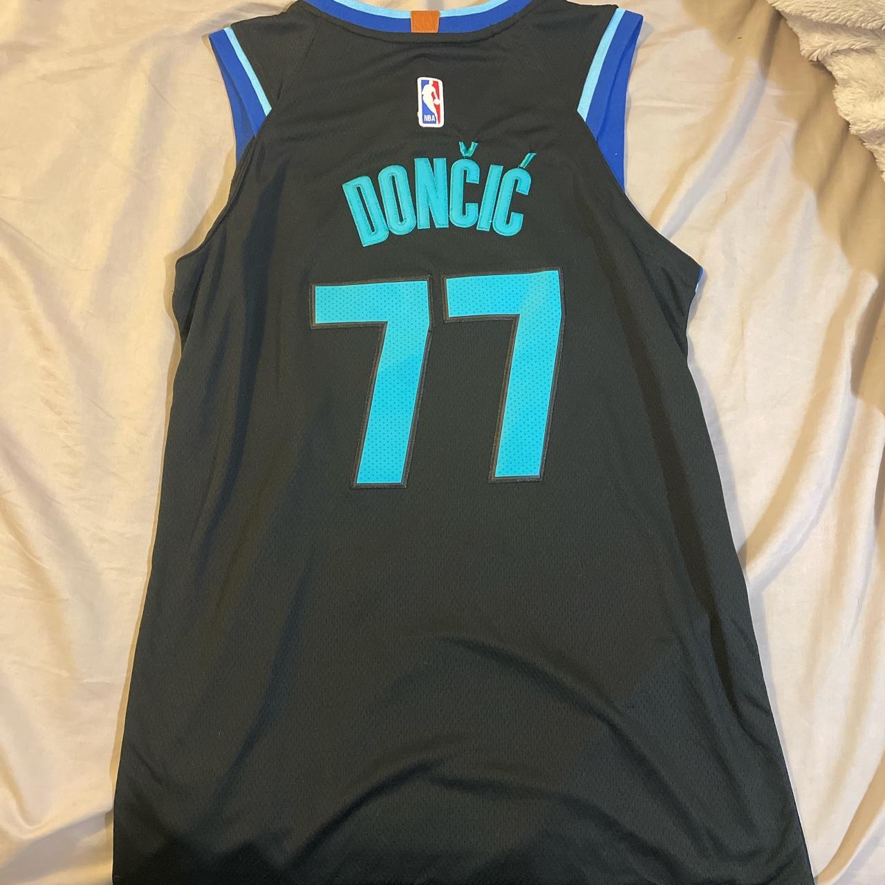 New with Tags Luka Doncic jersey Black Dallas - Depop