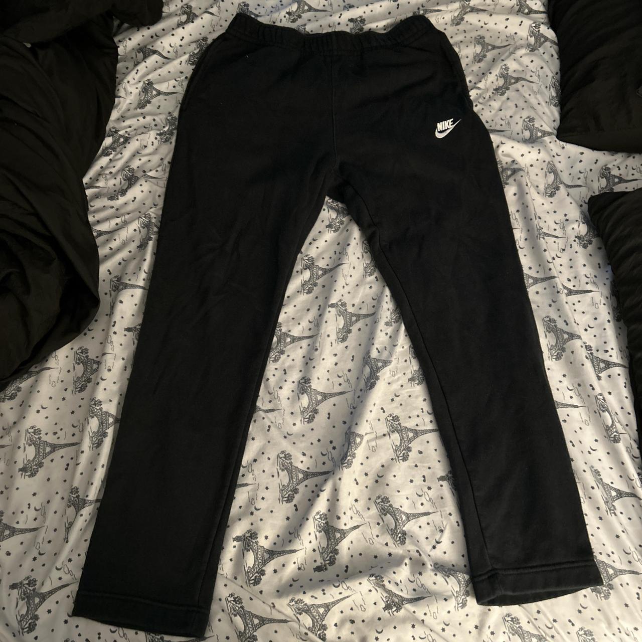 mens black and white nike sweatsuit