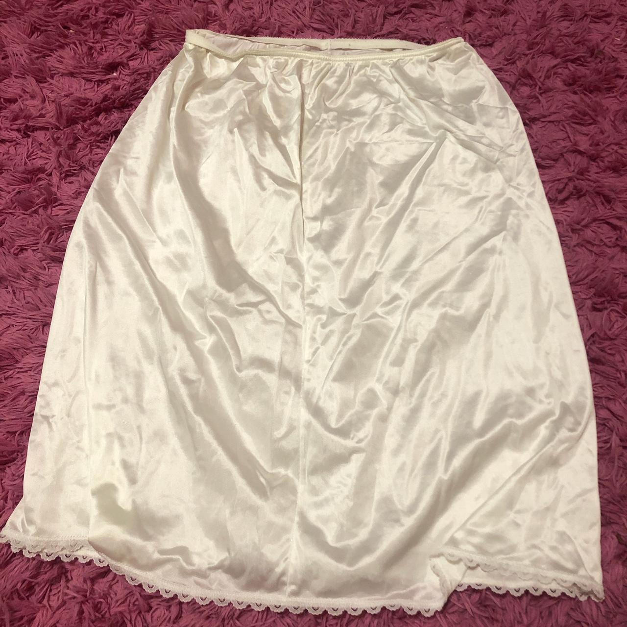 White Sheer Slip Skirt Brand Warners Perfect Depop