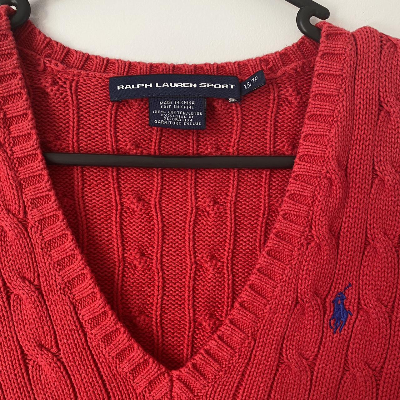 Ralph Lauren red jumper. Size XS. Good condition... Depop