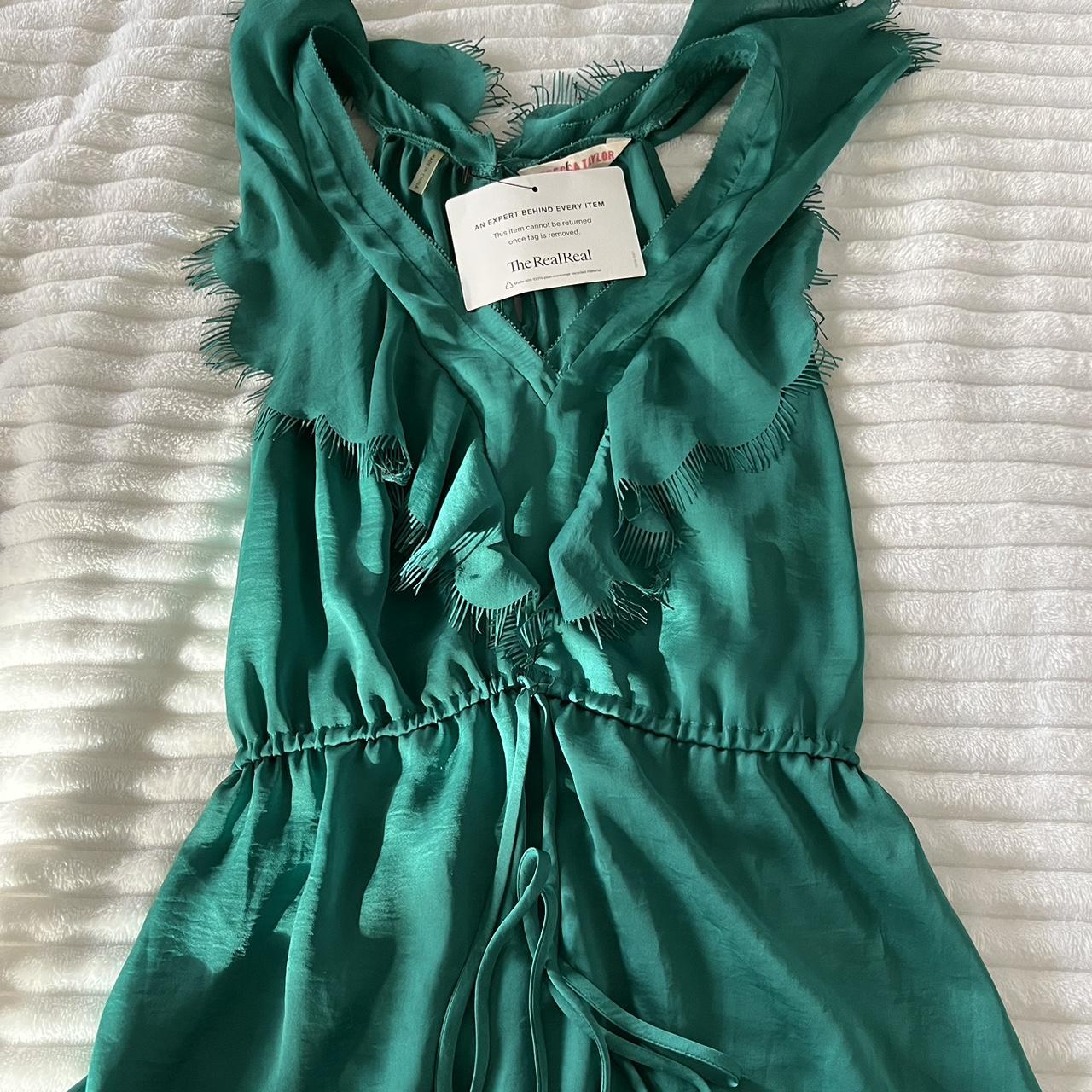 Brand new Rebecca Taylor green top! From The Real... - Depop