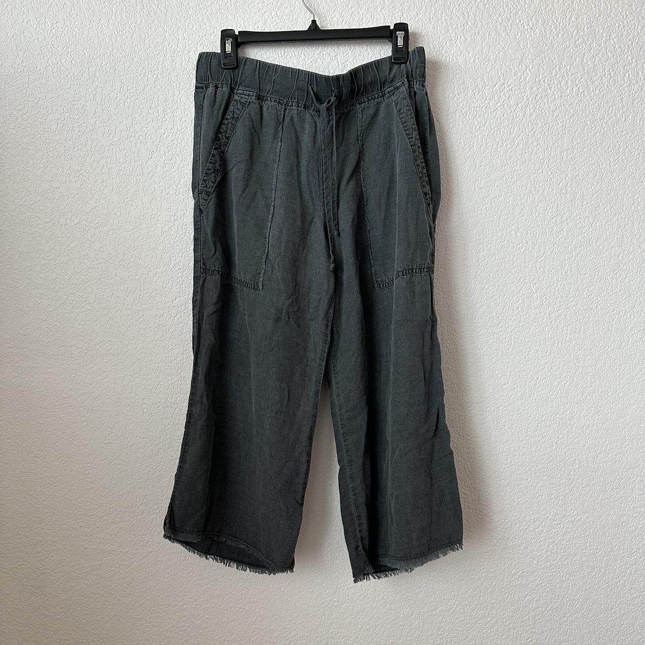 Bella Dahl Cropped Pants Gray Women’s Size Medium - Depop