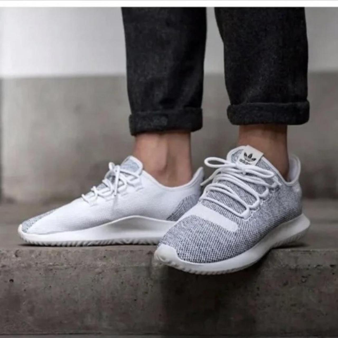 Size 5.5. Adidas Tubular Ortholite sneaker in white. Depop