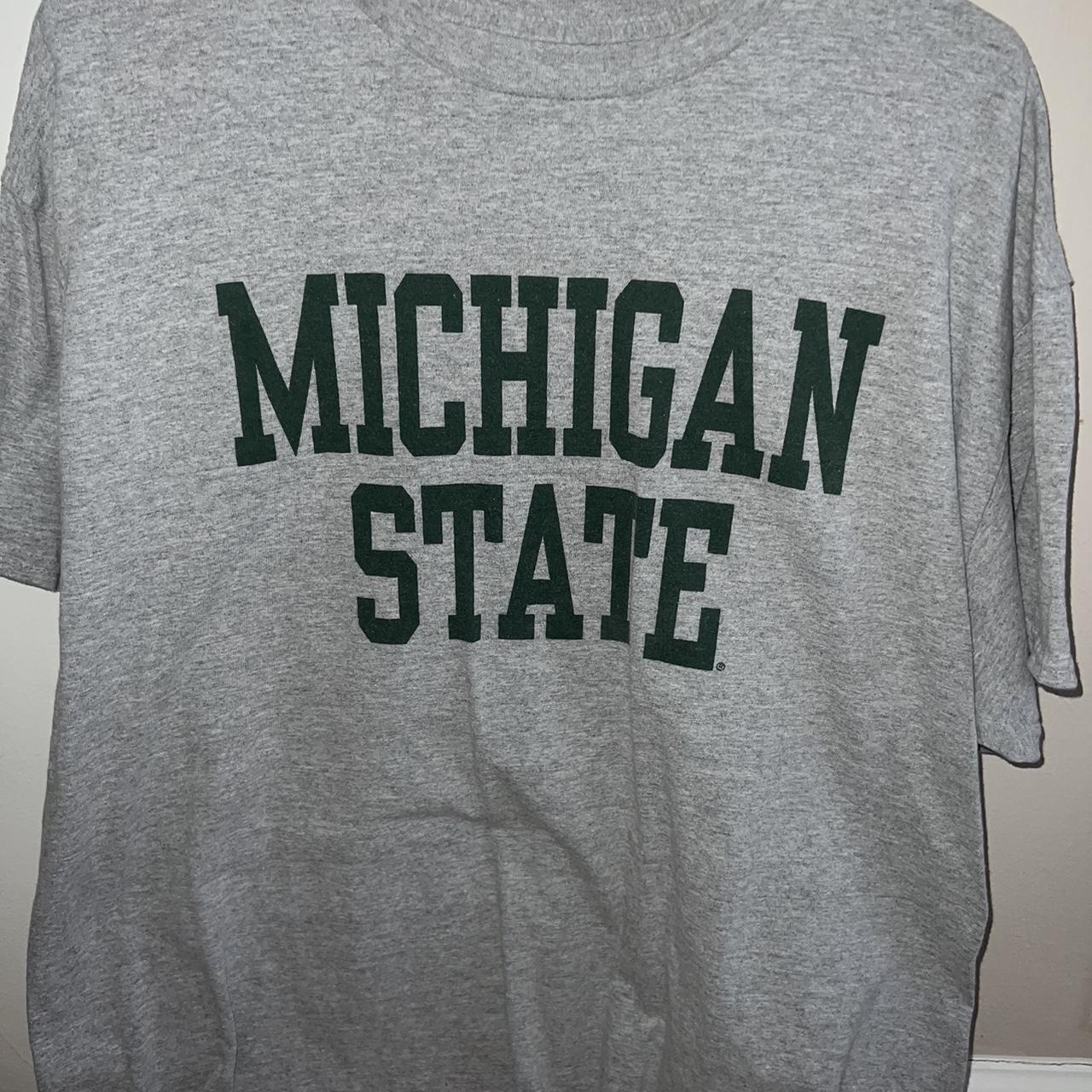 Michigan State grey t shirt #msu #spartans - Depop