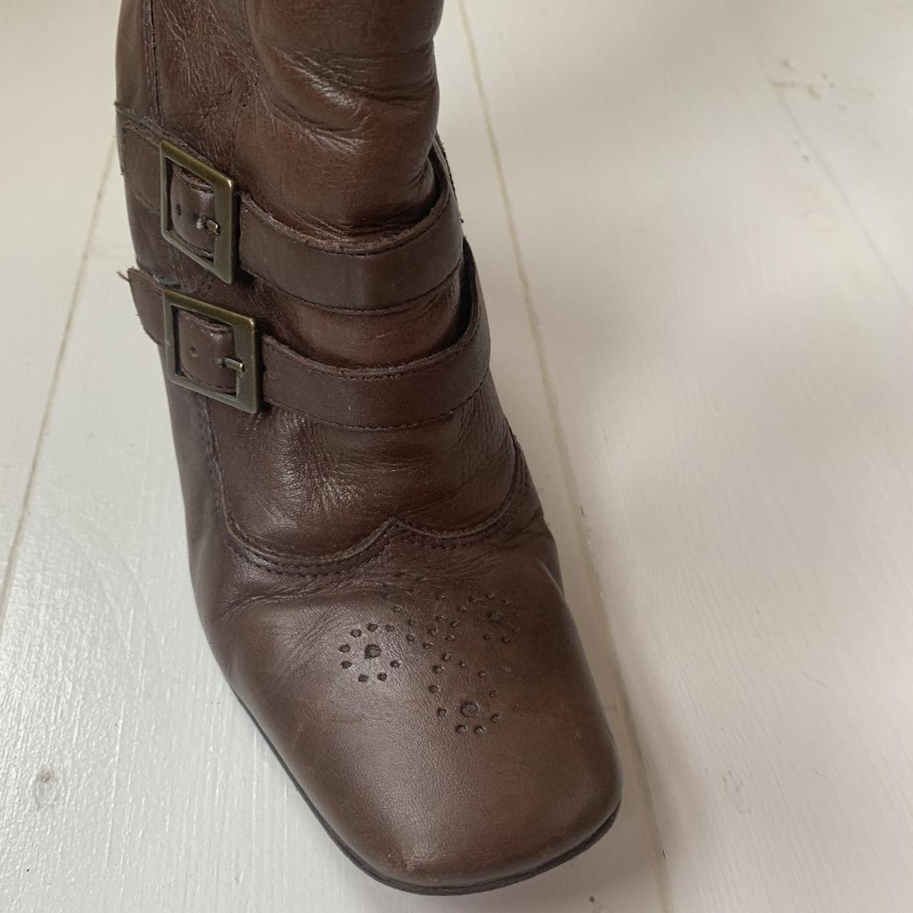 chocolate Brown kneehigh boots Depop