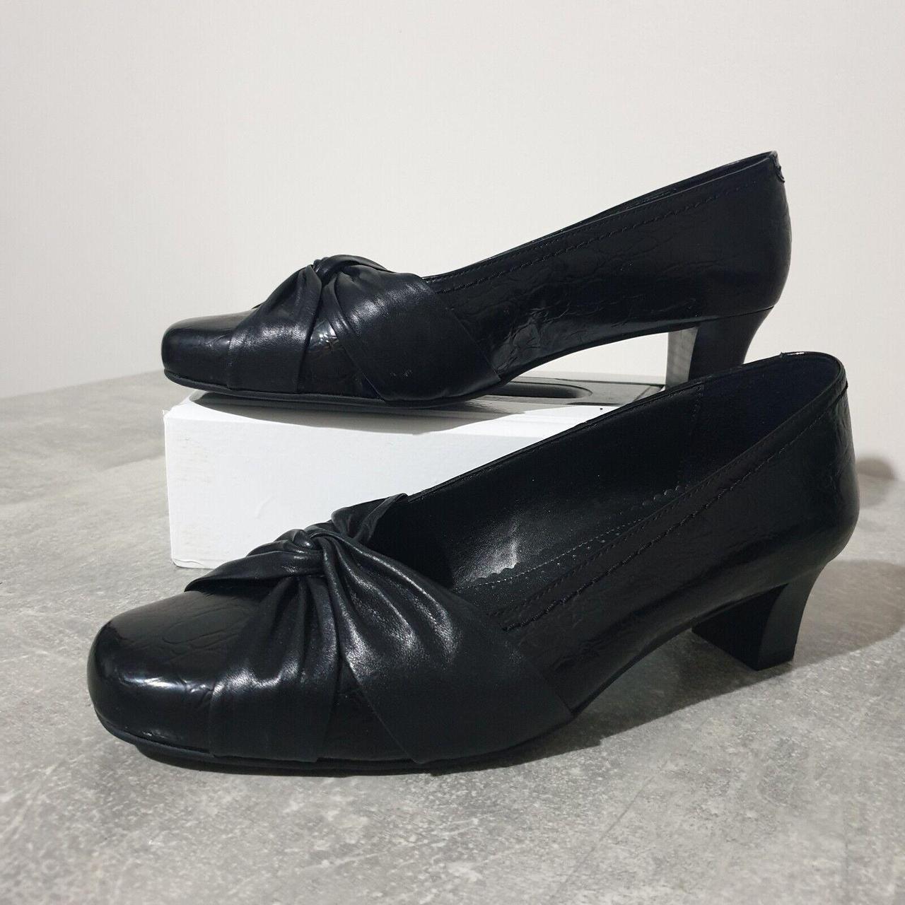 Hotter black cheap court shoes