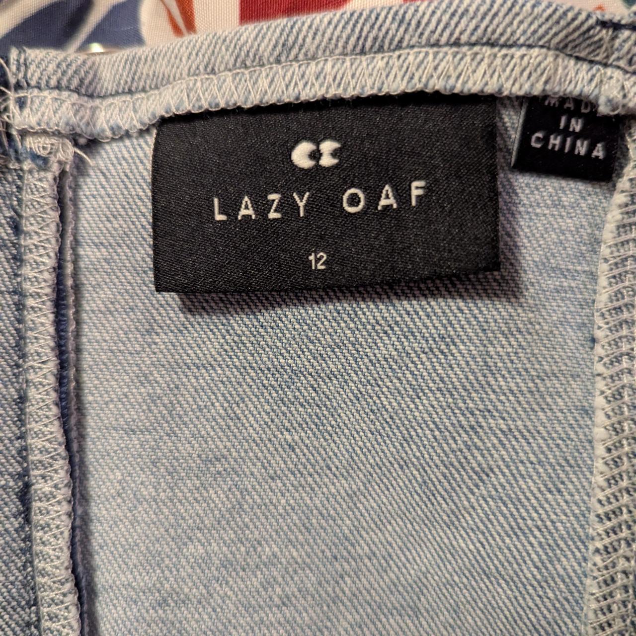 Lazy Oaf Women's Crop top - Blue - 12 – Lazy Oaf … - image 3