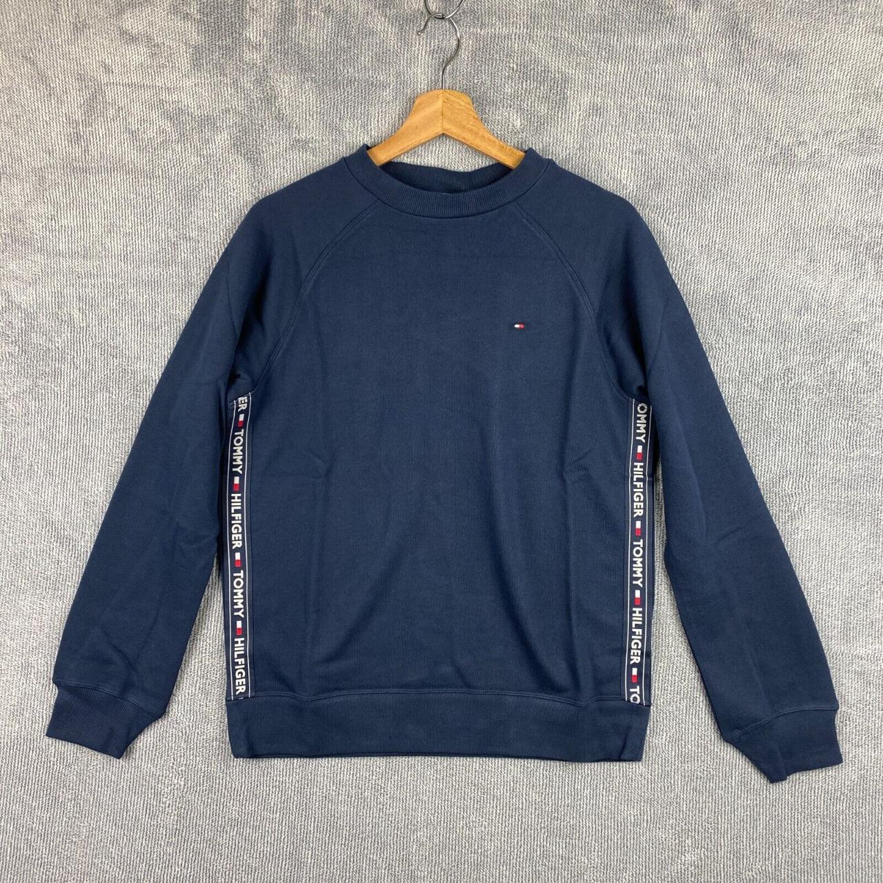 Tommy Hilfiger Sweater Mens Size S Small Navy Blue... - Depop