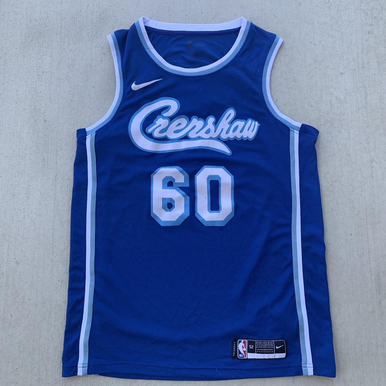 Crenshaw La lakers blue jersey. NBA authentic. Size XL Depop