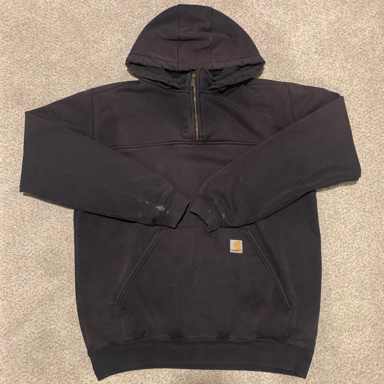 CARHARTT quarter zip. Has collar in the hood. Some... - Depop