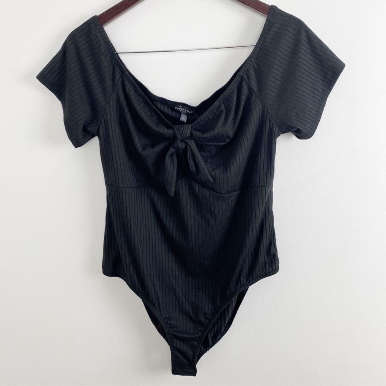 Nordstrom Women's Black Bodysuit Depop