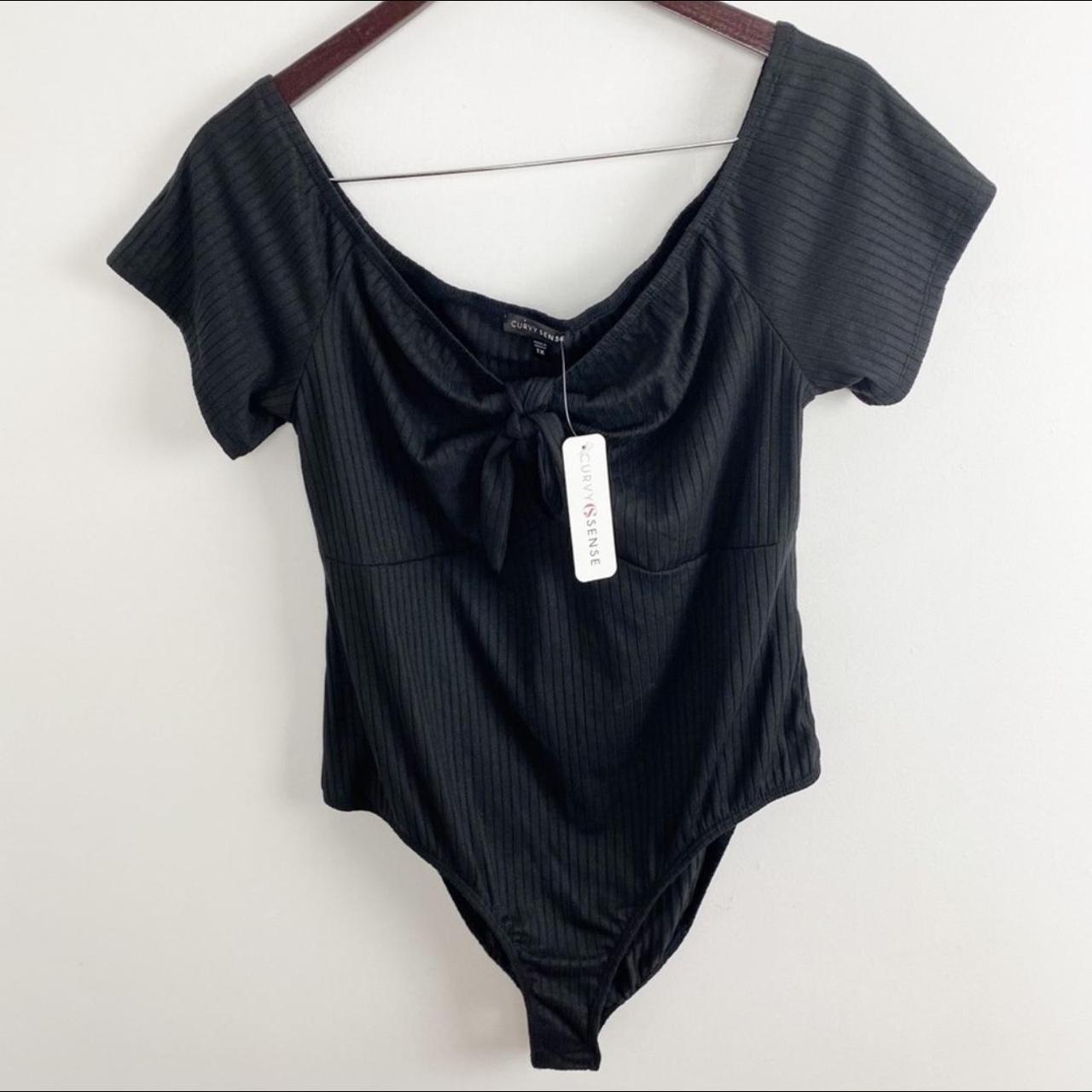 Nordstrom Women's Black Bodysuit Depop