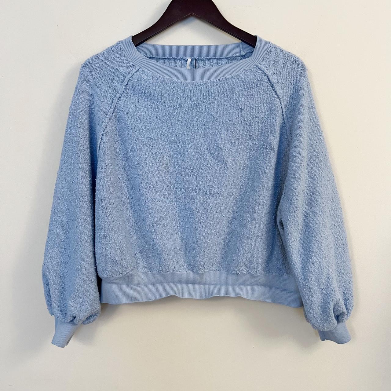 Free People Found My Friend Boucl Pullover Sweater Depop