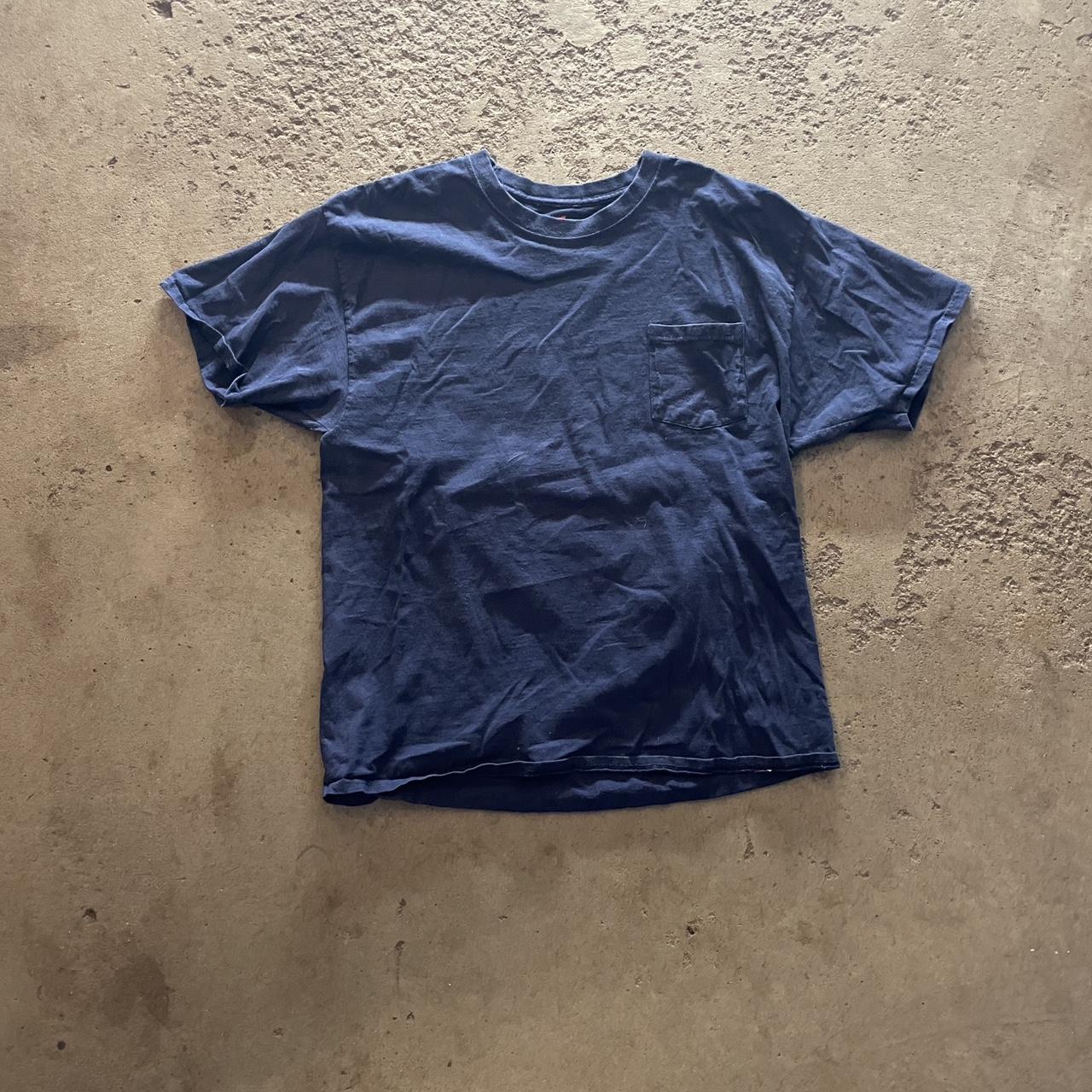 Hanes Men's T-Shirt - Navy - XL