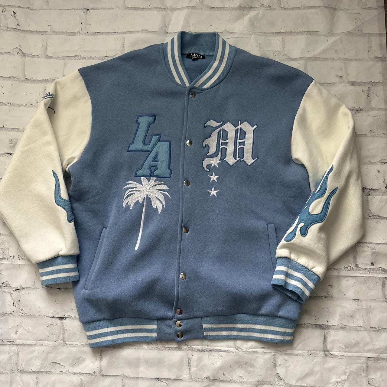 boohooMAN Men's Boxy Varsity Jacket