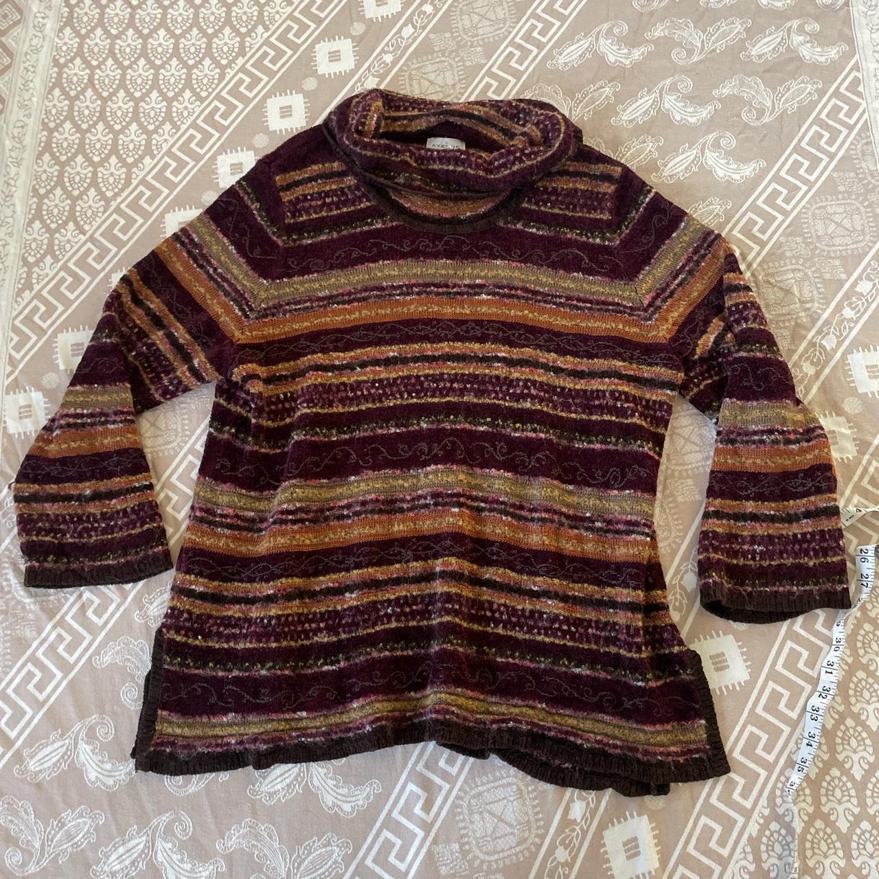 Avenue Women's Burgundy and Red Jumper