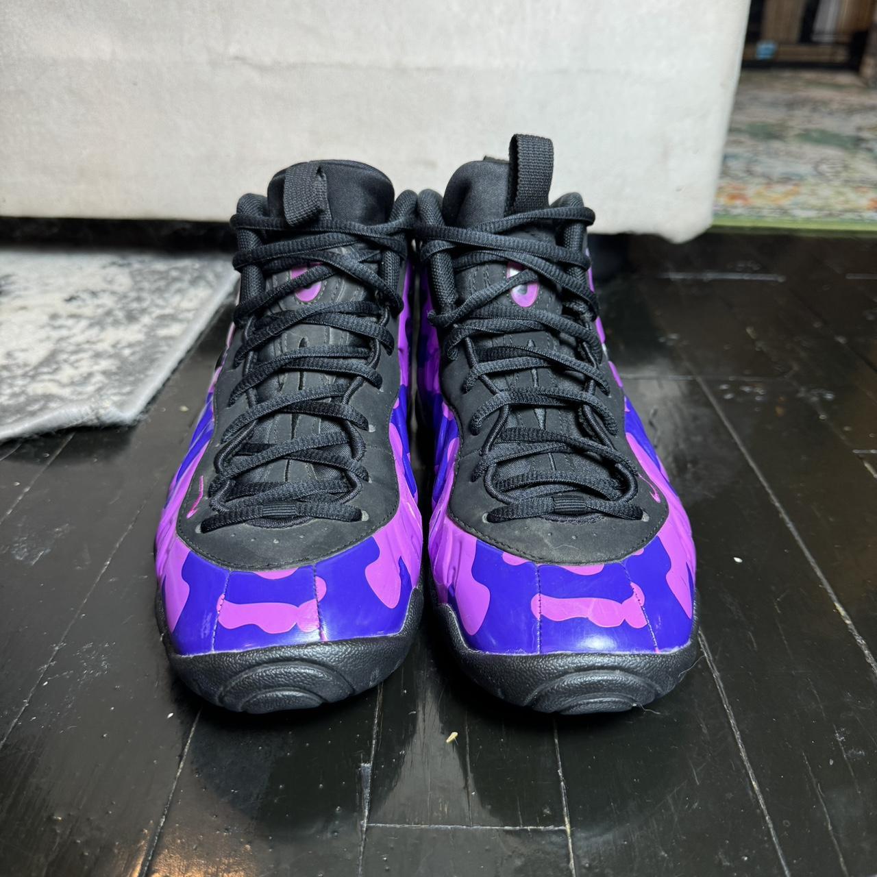 Nike Air Foamposite Pro Court Purple Camo Size. Depop